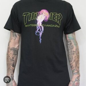 Unisex Thrasher Skateboard T shirt - Size Small Great Condition